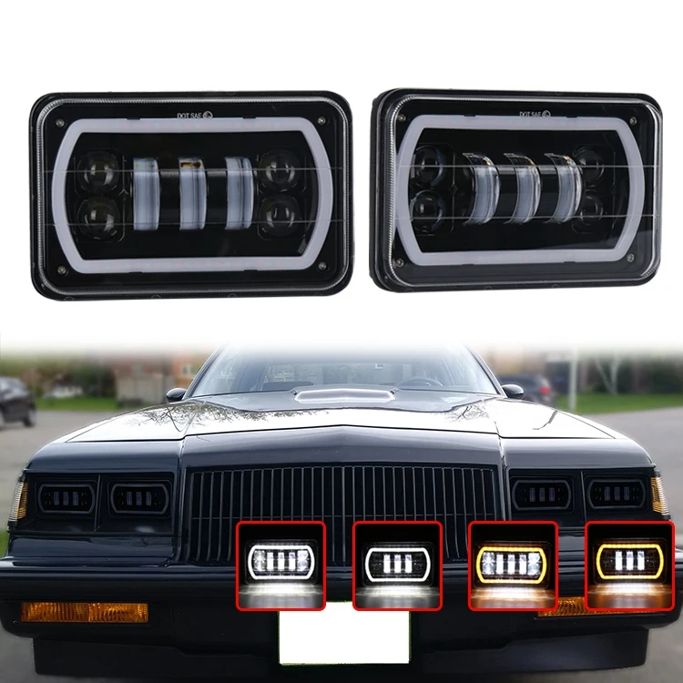 4X6 Inch LED Head Light Lamp DRL Headlight Crystal Clear Hi-Lo Beam DRL Light for Jeep Wrangler Truck
4X6 Inch LED Head Light Lamp DRL Headlight Crystal Clear Hi-Lo Beam DRL Light for Jeep Wrangler Truck