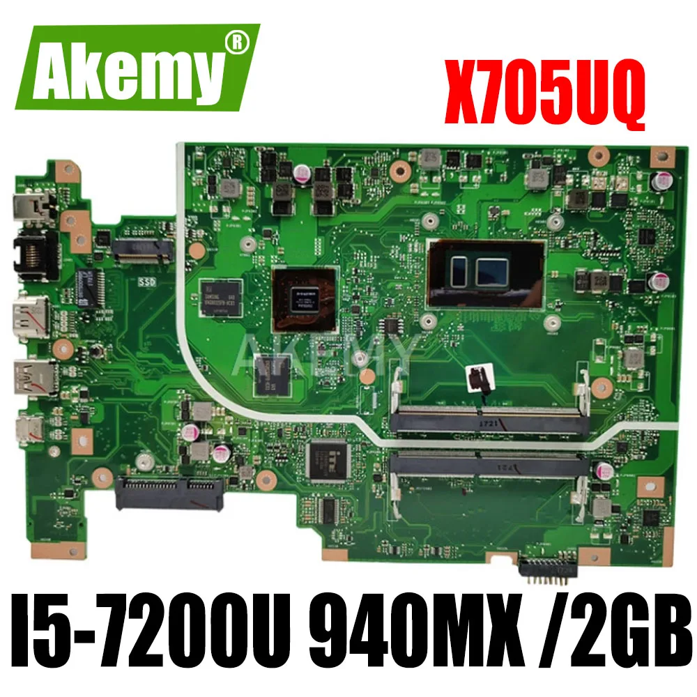 Akemy X705UQ Mainboard For ASUS Vivobook 17 X705U X705UQ X705UV X705 Laptop motherboard test I5-7200U 940MX /2GB 90NB0EW0-R00050
Akemy X705UQ Mainboard For ASUS Vivobook 17 X705U X705UQ X705UV X705 Laptop motherboard test I5-7200U 940MX /2GB 90NB0EW0-R00050