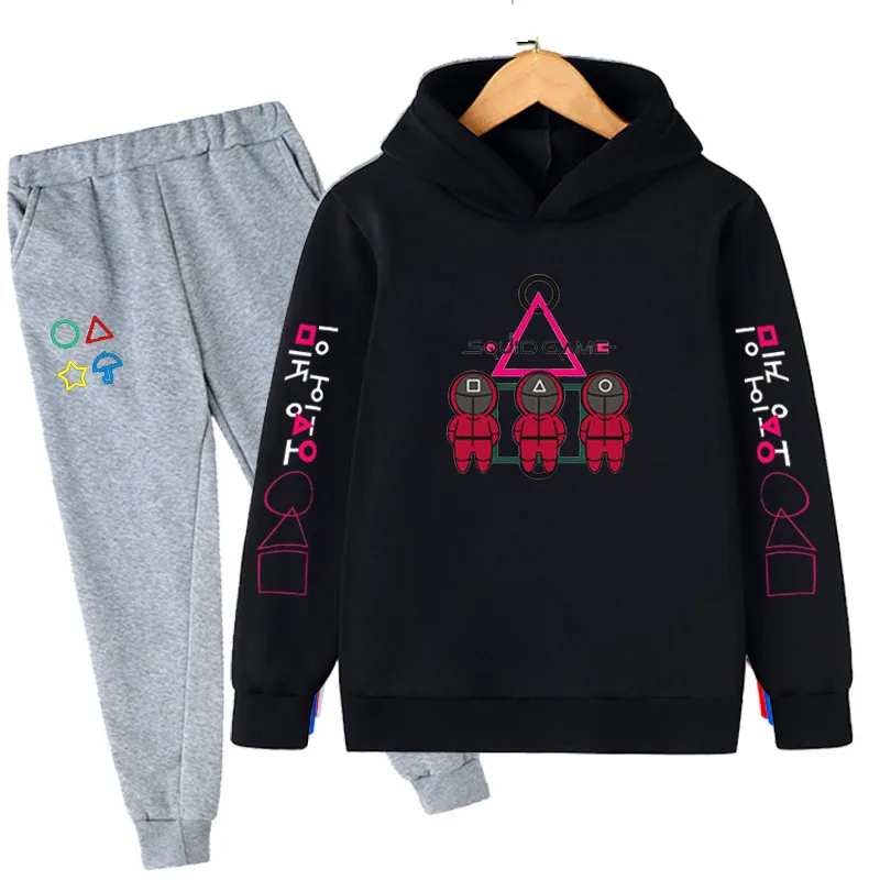 Kids Squid Game Clothing Sets Long Sleeve Hoodies + Pants Autumn Spring Children's Sports Squid Game Suit Boys Cosplay Clothes
Kids Squid Game Clothing Sets Long Sleeve Hoodies + Pants Autumn Spring Children's Sports Squid Game Suit Boys Cosplay Clothes