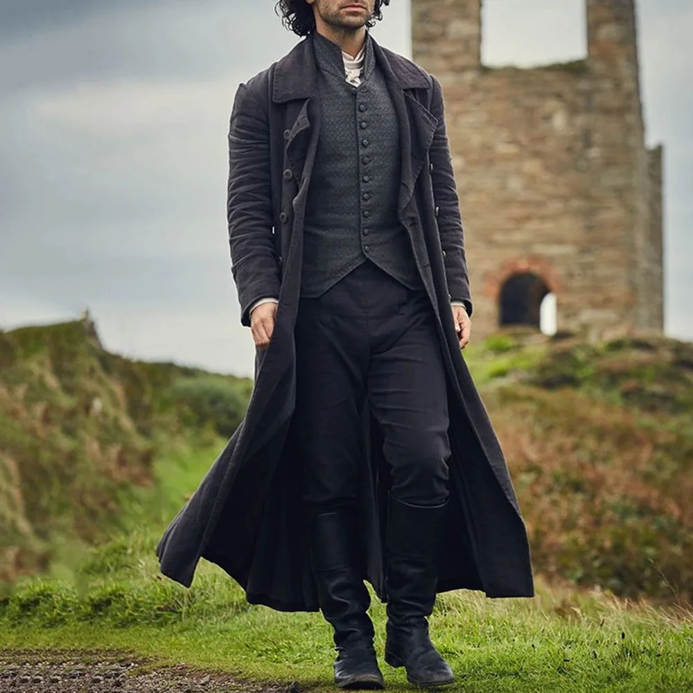 Тренчкот мужской однотонный, Модный двубортный приталенный узкий жакет в готическом стиле, с длинным рукавом, зимний топ, Осень-зима
Тренчкот мужской однотонный, Модный двубортный приталенный узкий жакет в готическом стиле, с длинным рукавом, зимний топ, Осень-зима