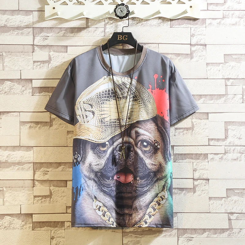 YIDO Men's Summer Plus Size Short-sleeved T-shirt Loose 3D Printing Couple Short-sleeved Cartoon Casual Quick-drying Top M-5XL 
YIDO Men's Summer Plus Size Short-sleeved T-shirt Loose 3D Printing Couple Short-sleeved Cartoon Casual Quick-drying Top M-5XL
