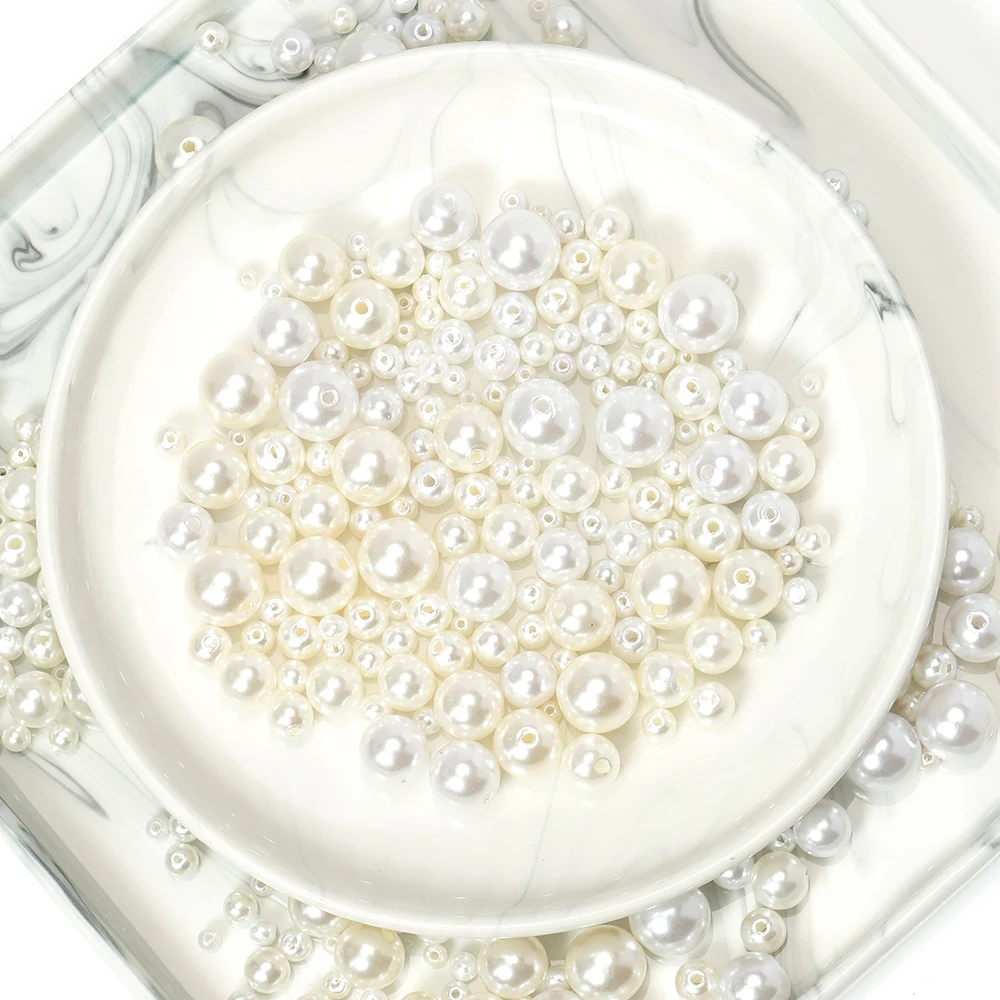 50-400pcs Imitation Pearl Beads for Jewelry Making ABS Plasic Loose Beads DIY Needlework Necklace Bracelet Earring Accessories
50-400pcs Imitation Pearl Beads for Jewelry Making ABS Plasic Loose Beads DIY Needlework Necklace Bracelet Earring Accessories