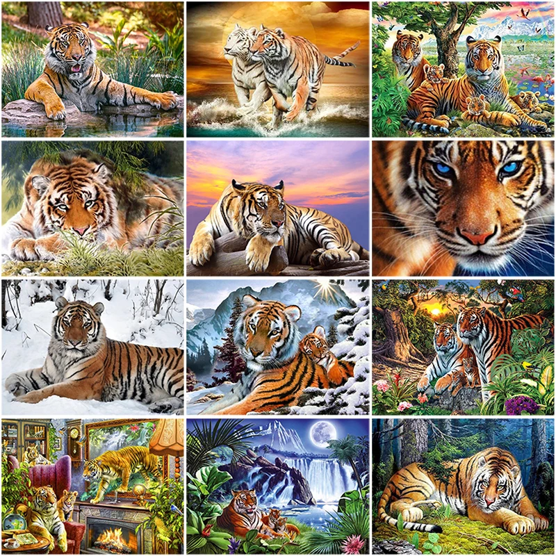 Diy Tiger 5D Diamond Painting Full Round Drill Animal Diamond Embroidery Rhinestone Paintings Cross Stitch Kits Wall Art
Diy Tiger 5D Diamond Painting Full Round Drill Animal Diamond Embroidery Rhinestone Paintings Cross Stitch Kits Wall Art