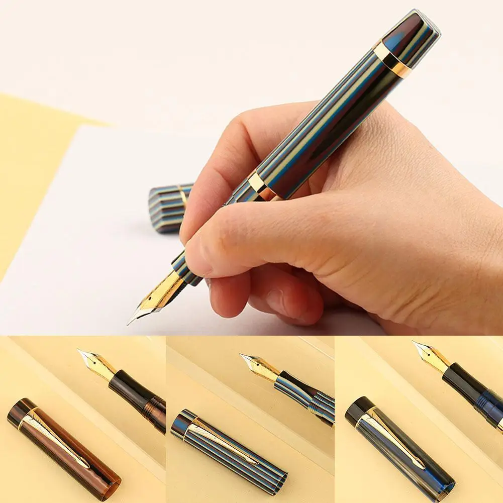 Writing Pen Fountain Pen Gold-plated Bright Tip For Business Office Gifts And Calligraphy New
Writing Pen Fountain Pen Gold-plated Bright Tip For Business Office Gifts And Calligraphy New
