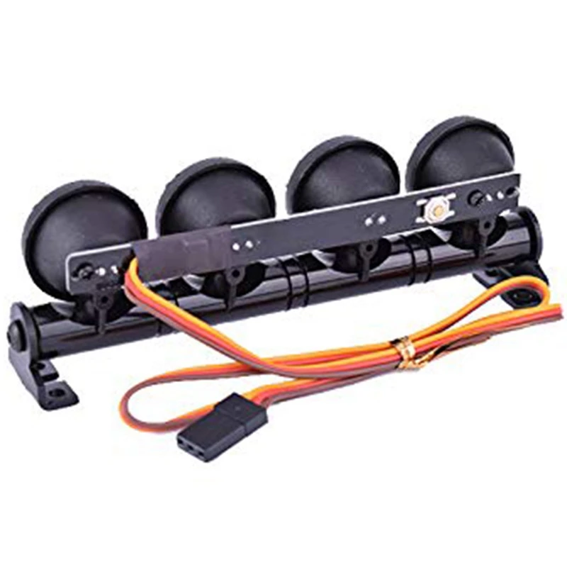 Multi-Function Ultra Bright Lamp LED Roof Light Bar with 4 Spotlights for 1/10 1/8 RC Car HSP TAMIYA CC01 Axial SCX10
Multi-Function Ultra Bright Lamp LED Roof Light Bar with 4 Spotlights for 1/10 1/8 RC Car HSP TAMIYA CC01 Axial SCX10