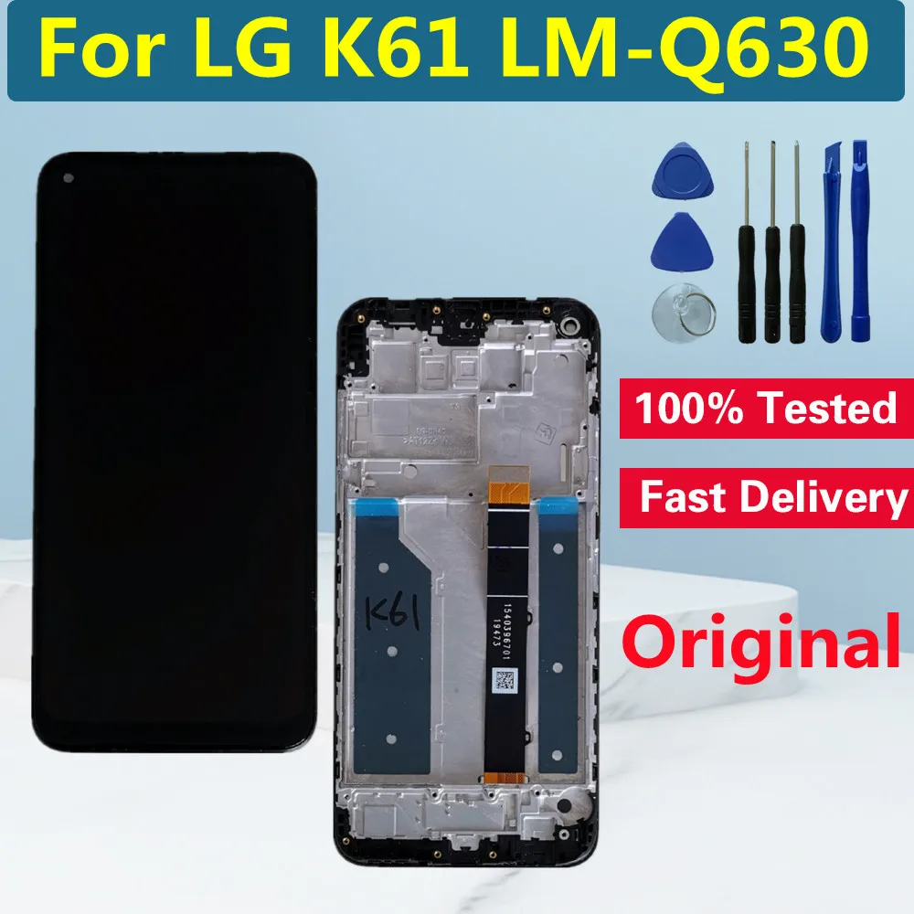 6.53" Original LCD With Frame For LG K61 LCD Display Touch Screen Digitizer Assembly For LG K61 LMQ630EAW LCD Screen Replacement
6.53" Original LCD With Frame For LG K61 LCD Display Touch Screen Digitizer Assembly For LG K61 LMQ630EAW LCD Screen Replacement