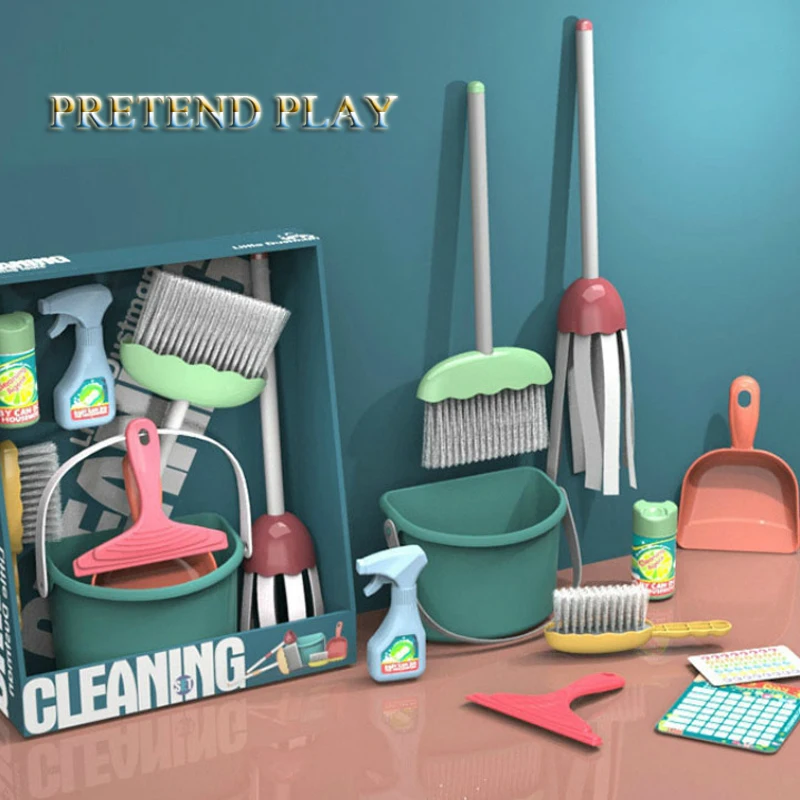 Kids Learn Housekeeping Toys Cleaning Tool Kit Pretend Play Simulation Mini Broom Dustpan Set Education Gifts For Child Cosplay
Kids Learn Housekeeping Toys Cleaning Tool Kit Pretend Play Simulation Mini Broom Dustpan Set Education Gifts For Child Cosplay