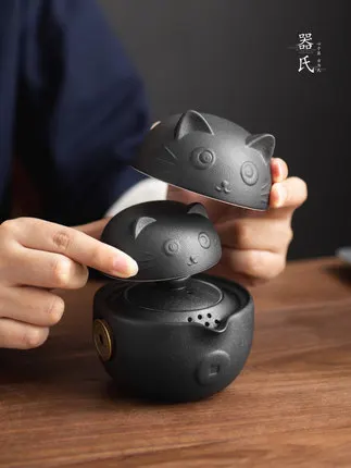 Набор керамических чайников Lucky Cat, Набор чашек, удобный в переноске, для путешествий, для кунг-фу, подарочная коробка
Набор керамических чайников Lucky Cat, Набор чашек, удобный в переноске, для путешествий, для кунг-фу, подарочная коробка