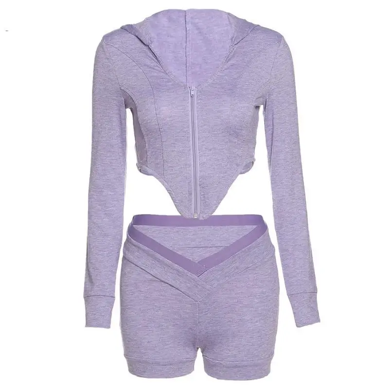 Kliou women sporty v-neck asymmetry zipper full sleeve crop top biker shorts tracksuit matching set fitness casual solid outfits
Kliou women sporty v-neck asymmetry zipper full sleeve crop top biker shorts tracksuit matching set fitness casual solid outfits