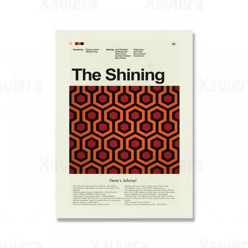 Modern Art The Shining Deco Painting Mid Century Style Vintage Poster Canvas Painting Retro Wall Decor Office Pictures Unframed 
Modern Art The Shining Deco Painting Mid Century Style Vintage Poster Canvas Painting Retro Wall Decor Office Pictures Unframed