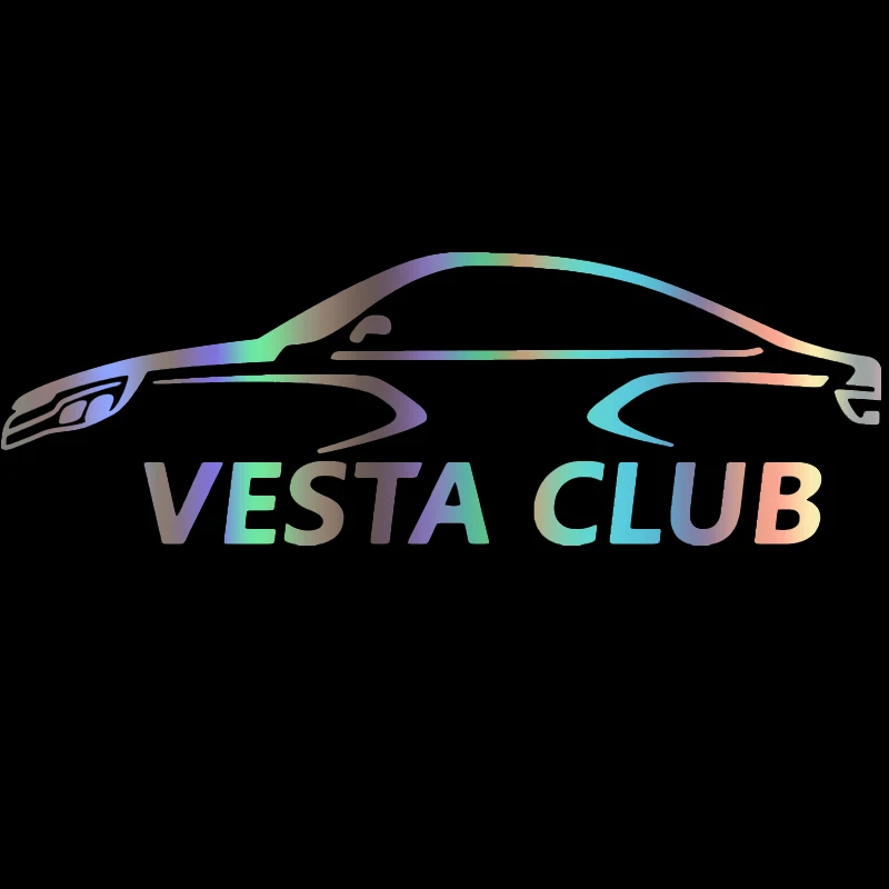 Funny Car Sticker VESTA CLUB KK Vinyl Decal Silver/black for Auto Car Styling Decoration Sunscreen Waterproof 18cmX7cm
Funny Car Sticker VESTA CLUB KK Vinyl Decal Silver/black for Auto Car Styling Decoration Sunscreen Waterproof 18cmX7cm