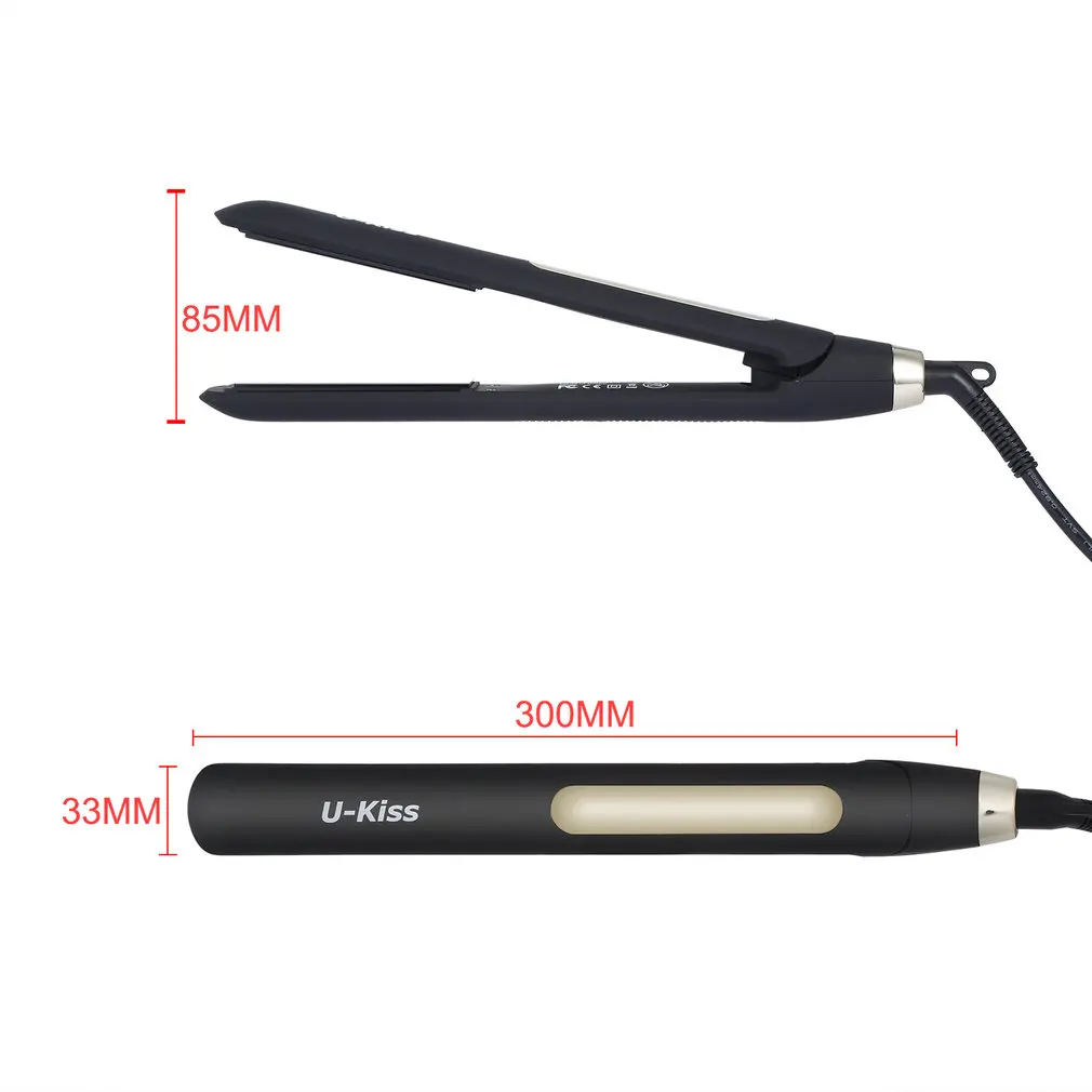 U-Kiss Ultra Thin Digital LCD Display Screen Titanium Plate Swivel Cable Traightening Curling Touch Screen Hair Straightener
U-Kiss Ultra Thin Digital LCD Display Screen Titanium Plate Swivel Cable Traightening Curling Touch Screen Hair Straightener