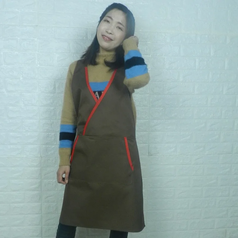 2021 new high quality solid color apron Kitchen Apron
2021 new high quality solid color apron Kitchen Apron