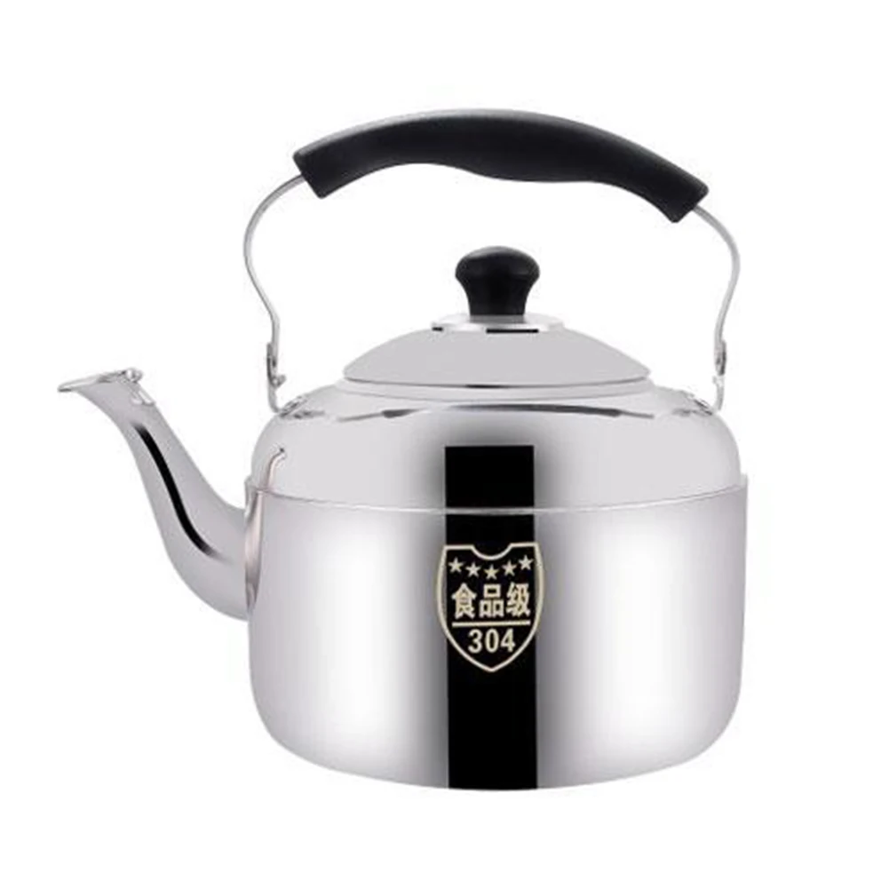 Restaurant Home Stainless Steel Camping Kitchen Teapot Large Capacity For Gas Stovetop Water Kettle Induction Cooker Whistling
Restaurant Home Stainless Steel Camping Kitchen Teapot Large Capacity For Gas Stovetop Water Kettle Induction Cooker Whistling