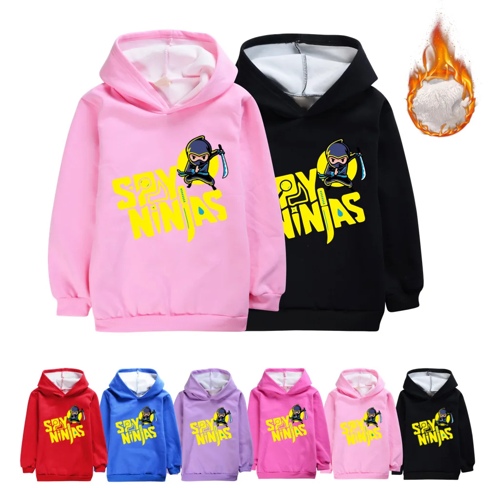 Teenager Warm Pullover 3-16Y Children Clothing Winter SPY Ninja Velvet Kids Hoodie Sweatshirt Girls Boys Long Sleeve Printd Tops
Teenager Warm Pullover 3-16Y Children Clothing Winter SPY Ninja Velvet Kids Hoodie Sweatshirt Girls Boys Long Sleeve Printd Tops