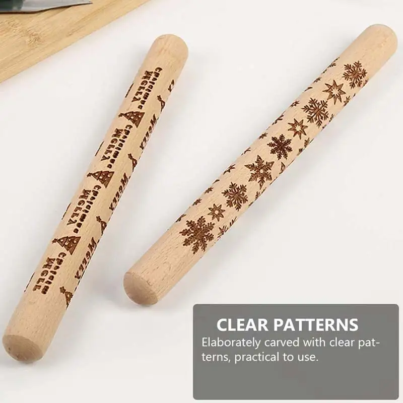Christmas Embossing Engraved Roller Reindeer Snowflake Rolling Pin Baking Cookies Noodle Biscuit Fondant Cake Dough
Christmas Embossing Engraved Roller Reindeer Snowflake Rolling Pin Baking Cookies Noodle Biscuit Fondant Cake Dough