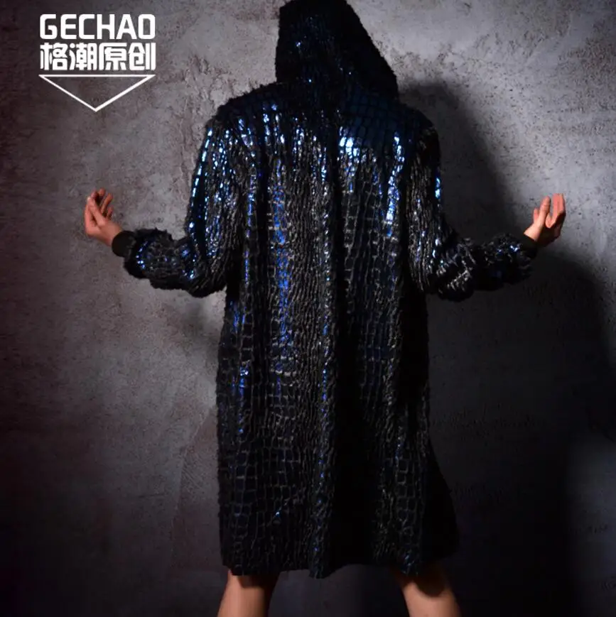 The Europe And United States Blue Sequins Cloak Dj Hip-hop Rock Men Singer Nightclub Stage Performance Clothing /one Size
The Europe And United States Blue Sequins Cloak Dj Hip-hop Rock Men Singer Nightclub Stage Performance Clothing /one Size