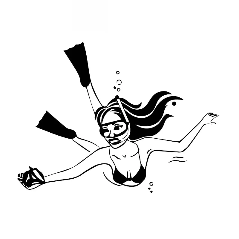 Beautiful Girl Diving Decals High Quality Car Window Decoration Personality Pvc Waterproof Decals Black/white, 17cm*13cm
Beautiful Girl Diving Decals High Quality Car Window Decoration Personality Pvc Waterproof Decals Black/white, 17cm*13cm