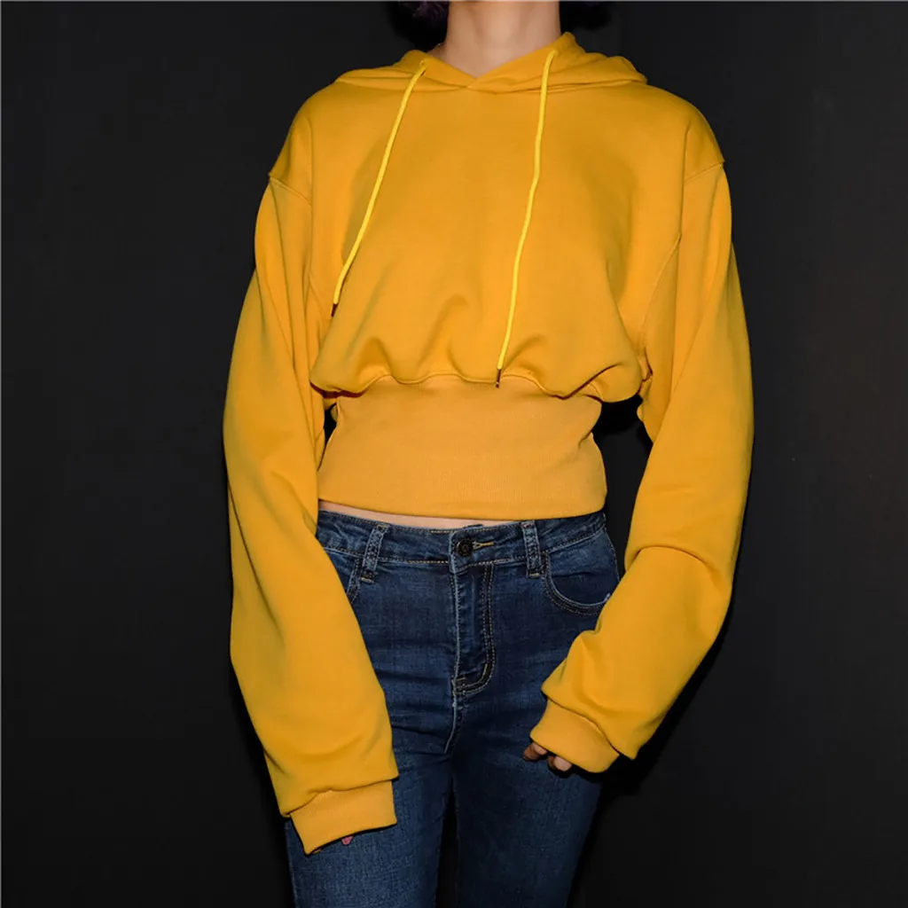 FREE OSTRICH Women's Sexy Solid Short Hoodies Sweatshirt Long Sleeve Hip Hop Top Female Casual Tops Pullover Sweater Sudadera
FREE OSTRICH Women's Sexy Solid Short Hoodies Sweatshirt Long Sleeve Hip Hop Top Female Casual Tops Pullover Sweater Sudadera
