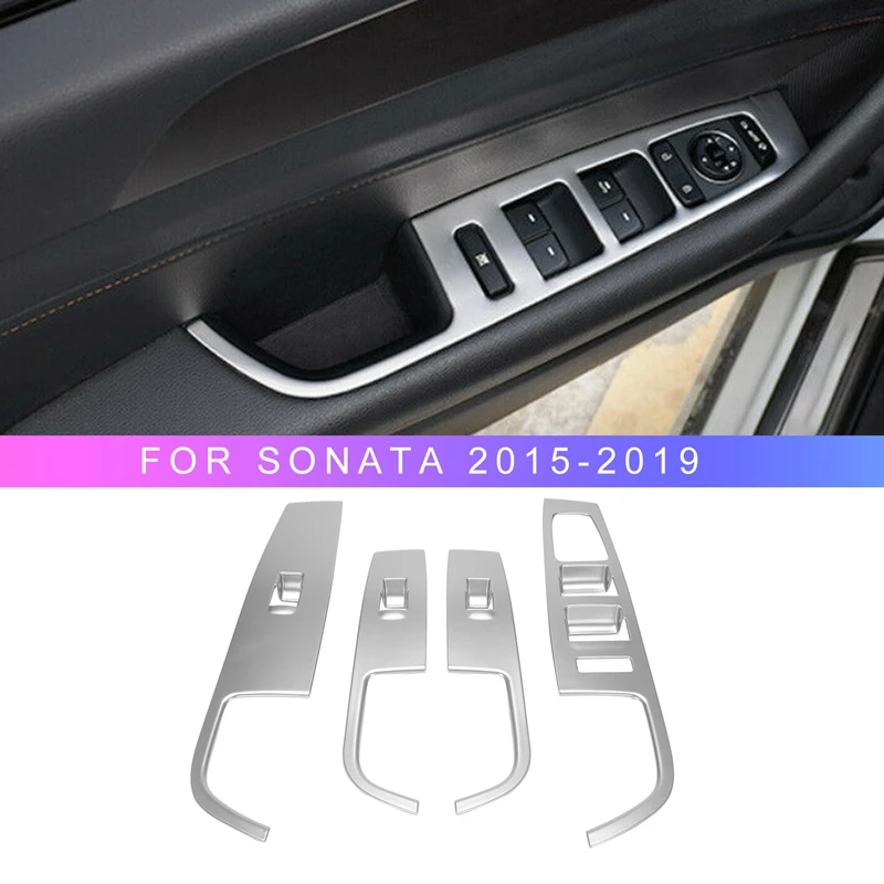 Для Hyundai Sonata 2015-2019 хромированный переключатель для стеклоподъемника панель Крышка отделка Внутренняя дверь подлокотник украшение
Для Hyundai Sonata 2015-2019 хромированный переключатель для стеклоподъемника панель Крышка отделка Внутренняя дверь подлокотник украшение