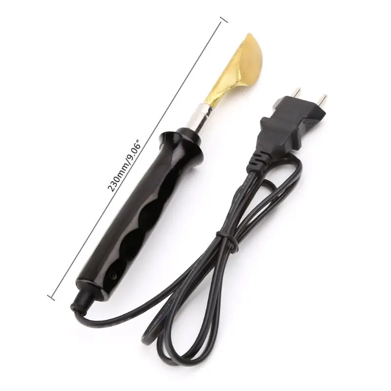 Электрический паяльник с пластиковой ручкой плоский наконечник для ремонта
