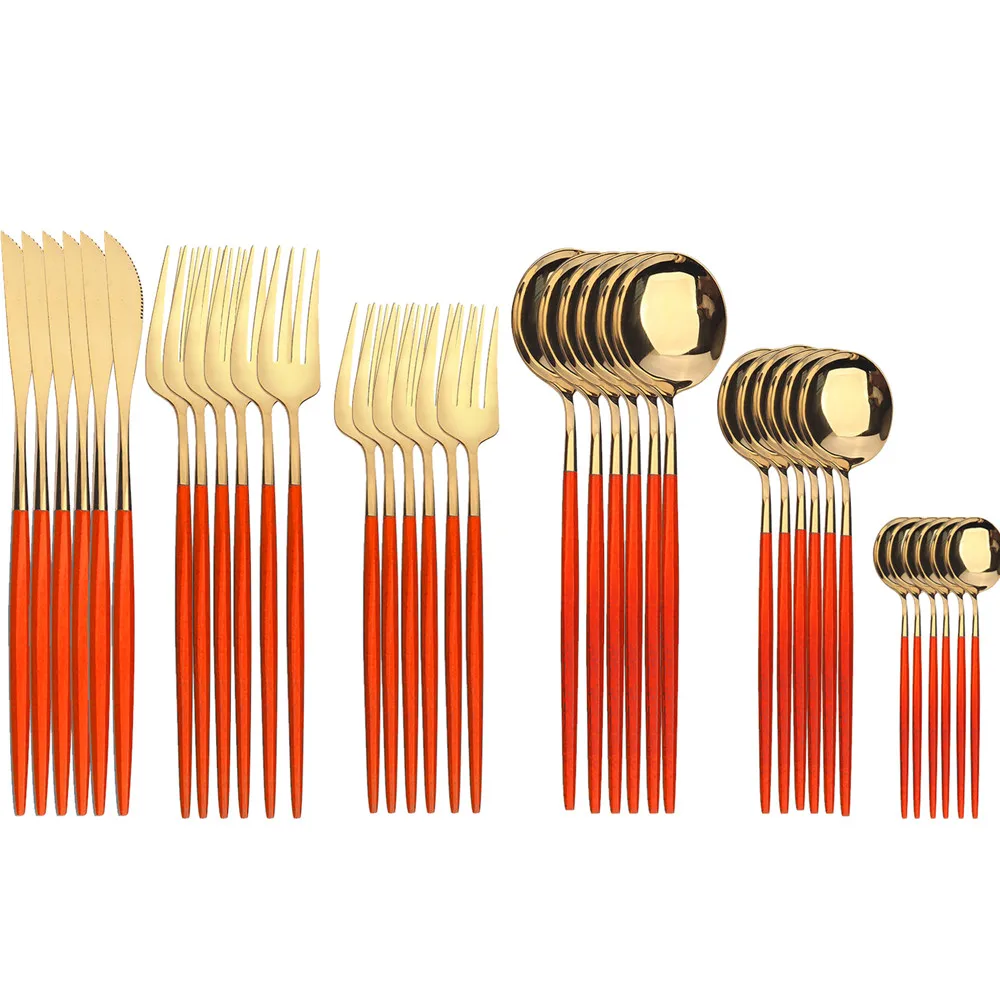 24/30/36Pcs Stainless Steel Dinnerware Set Christmas Red Green Black Gold Cutlery Spoon Fork Knife Western Silverware Tableware
24/30/36Pcs Stainless Steel Dinnerware Set Christmas Red Green Black Gold Cutlery Spoon Fork Knife Western Silverware Tableware