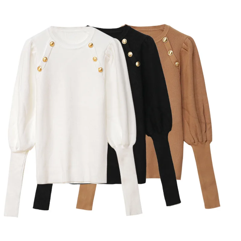 Knit Sweater for Autumn and Winter Female Black Slim Long-sleeved Thick Sweater Base All-match Sweater Top Long Sleeve Knit Top
Knit Sweater for Autumn and Winter Female Black Slim Long-sleeved Thick Sweater Base All-match Sweater Top Long Sleeve Knit Top