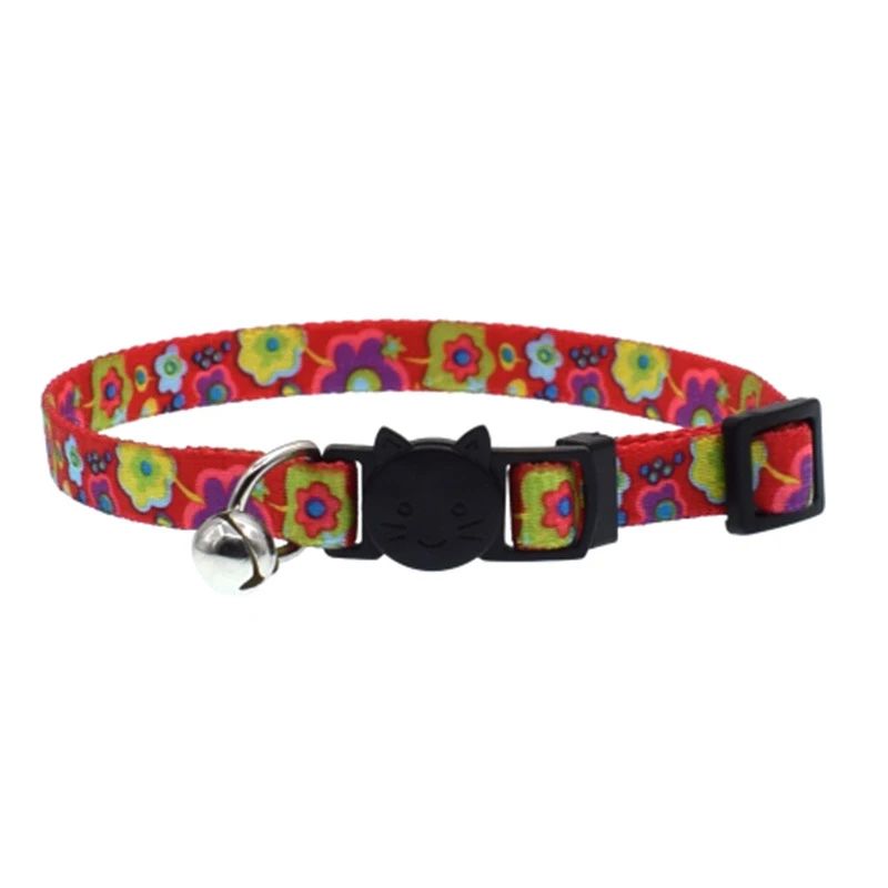 Cat Collar With Bell Safety Buckle Adjustable Kitten Small Dogs Cats Printing Collars Pet Supplies BOM666
Cat Collar With Bell Safety Buckle Adjustable Kitten Small Dogs Cats Printing Collars Pet Supplies BOM666