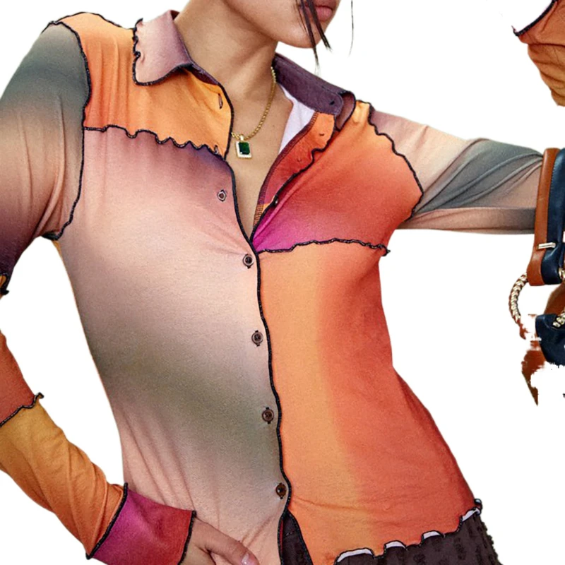 2021 Woman Tops Shirts Spring and Summer New Women's Gradient Printing Long-sleeved Shirt Top
2021 Woman Tops Shirts Spring and Summer New Women's Gradient Printing Long-sleeved Shirt Top