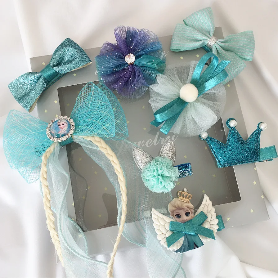 New Bow Hairpins Baby Girl Crown Hair Clips for Girls Barrettes Kids Accessories Cute Bobby Pins Headdress Children Headwear | Аксессуары