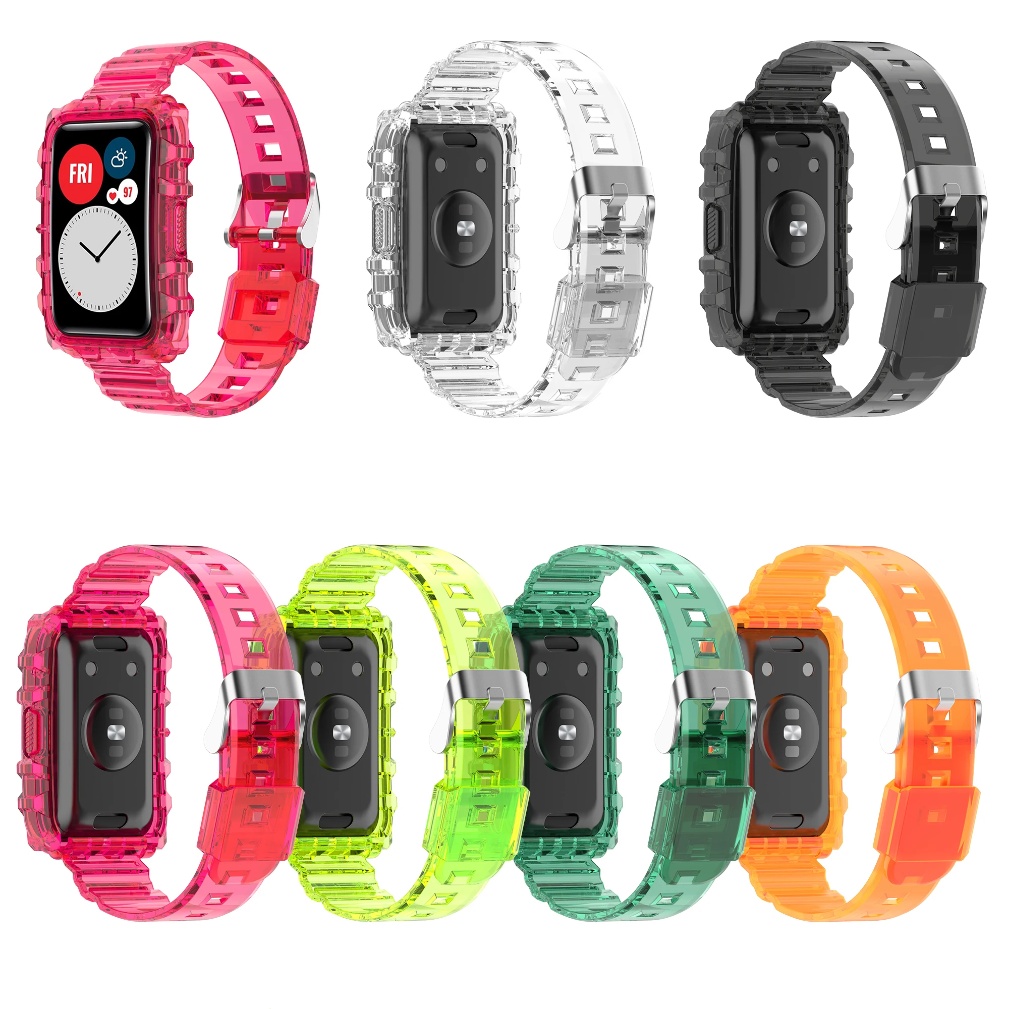 Sport Transparent Strap For HUAWEI Watch Fit Crystal Clear Replacement Band With Rugged Bumper Case Watch Fit Accessories
Sport Transparent Strap For HUAWEI Watch Fit Crystal Clear Replacement Band With Rugged Bumper Case Watch Fit Accessories
