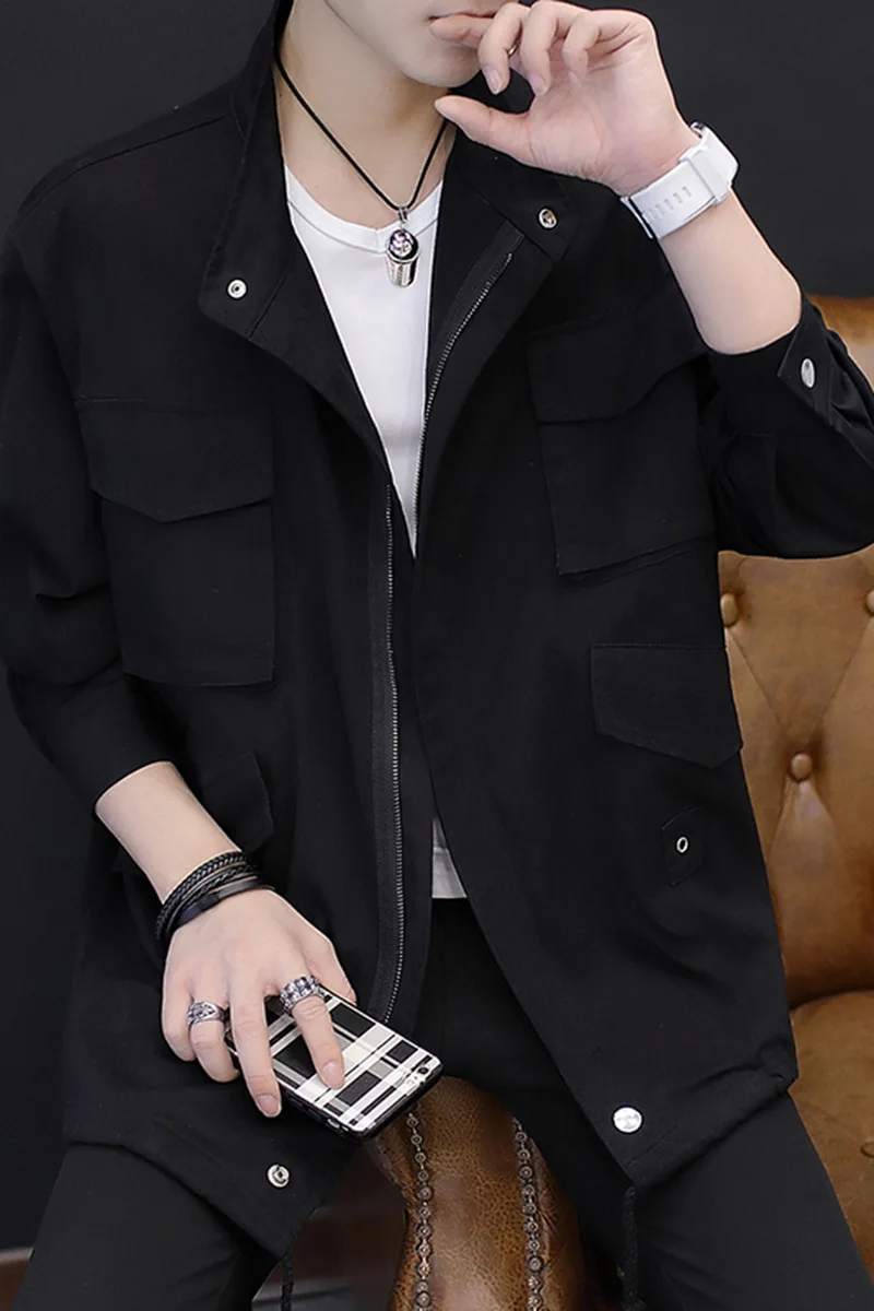 Autumn and winter, new loose fitting frock, jacket, men's leisure
Autumn and winter, new loose fitting frock, jacket, men's leisure