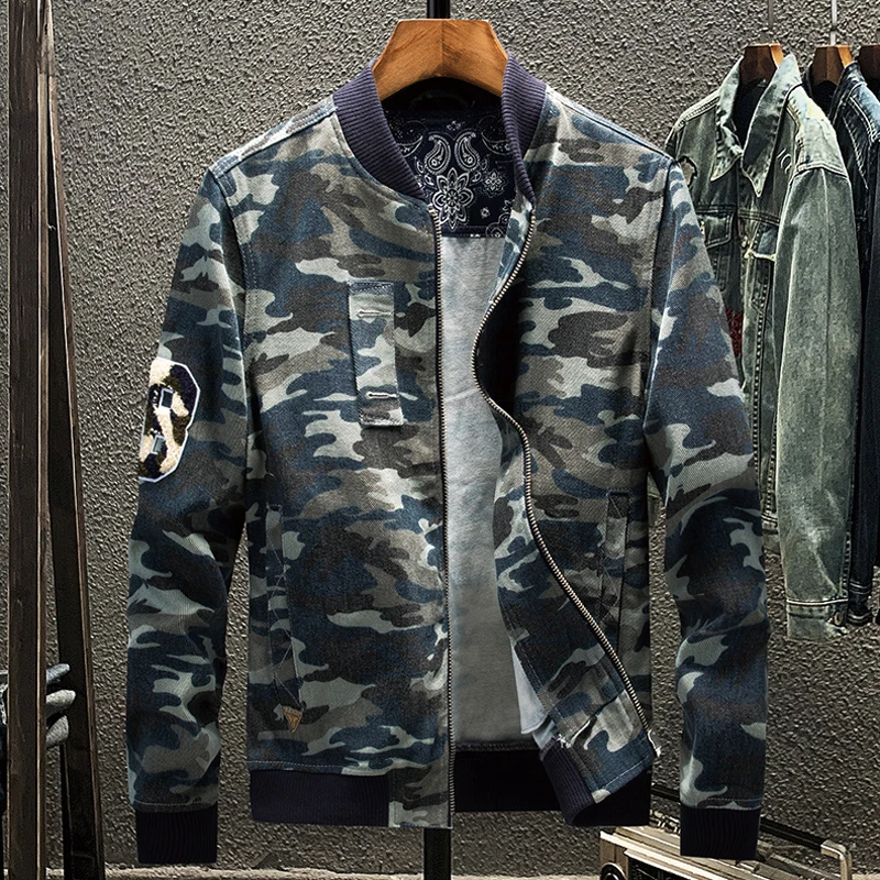 Military Mens Jackets Camouflage Outfit Clothing Thin Overcoats Army Coat Male Baseball Jackets European and American Style A802
Military Mens Jackets Camouflage Outfit Clothing Thin Overcoats Army Coat Male Baseball Jackets European and American Style A802