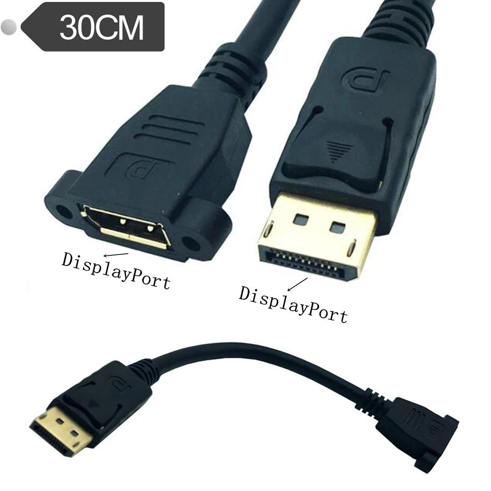 

Gold-plated DP extension cord male-to-female interface displayport high-definition adapter cable display cable short 0.3 meters