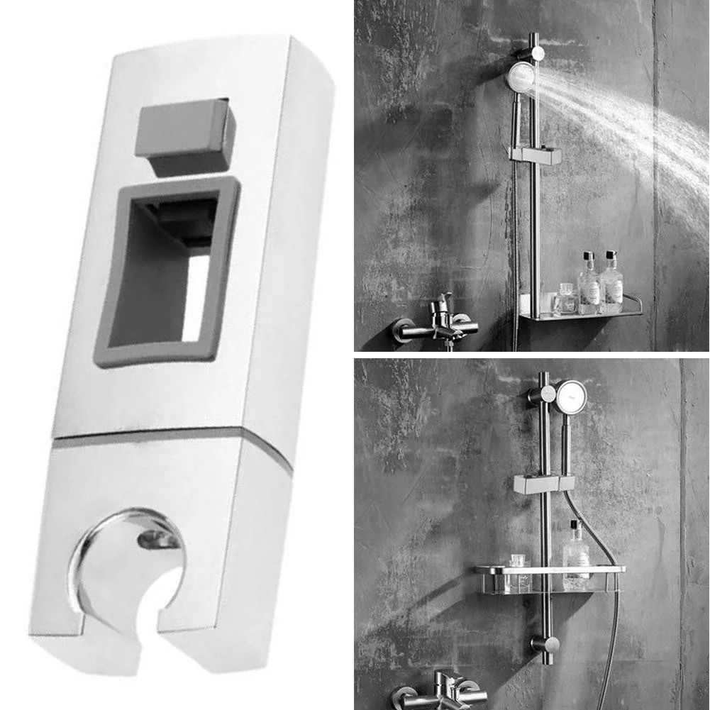 Adjustable Chrome Bathroom Shower Head Holder Riser Rail Bracket Slider Bathroom Accessories Shower Slide Rail Bar Holder Clamp
Adjustable Chrome Bathroom Shower Head Holder Riser Rail Bracket Slider Bathroom Accessories Shower Slide Rail Bar Holder Clamp