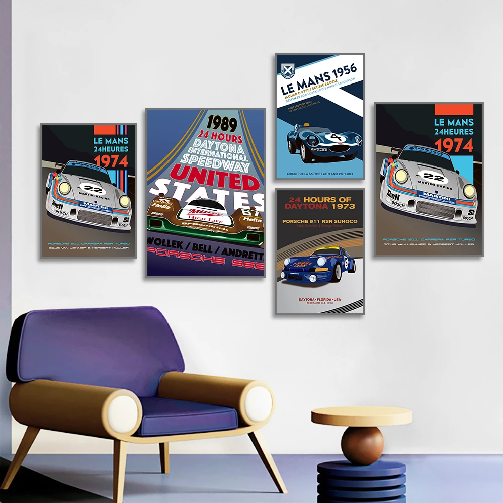 24 Hours Of Le Mans Classic Racing Car Poster Print On Canvas Painting Home Decor Wall Art Picture For Living Room Frameless
24 Hours Of Le Mans Classic Racing Car Poster Print On Canvas Painting Home Decor Wall Art Picture For Living Room Frameless