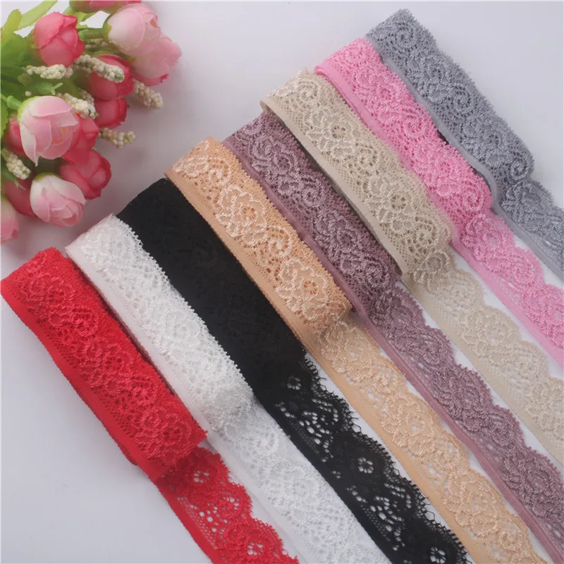 Beautiful 10 Yards Elasticity Lace Ribbon Tape 22mm White Lace Fabric Embroidery Underwear Dress DIY Accessories
Beautiful 10 Yards Elasticity Lace Ribbon Tape 22mm White Lace Fabric Embroidery Underwear Dress DIY Accessories