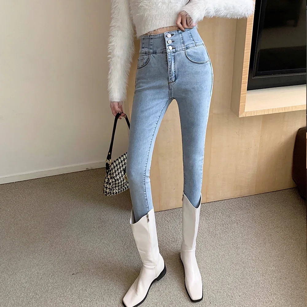 2021 New Fashion Women's High Waist Skinny Casual Stretch Retro Nine Points Little Feet Jeans womens distressed jeans denim
2021 New Fashion Women's High Waist Skinny Casual Stretch Retro Nine Points Little Feet Jeans womens distressed jeans denim
