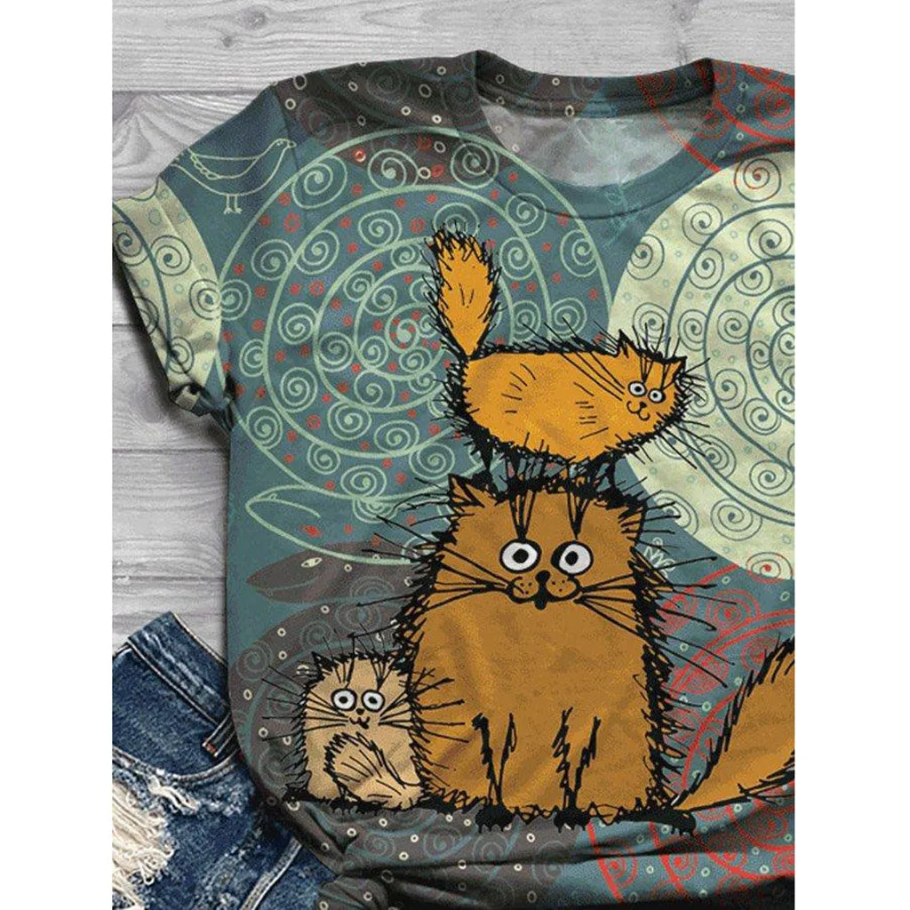 Plus Size T-Shirt Women Short Sleeve tshirt Animal Printed T Shirt Women O-Neck Ladies Tops Tee T-Shirt
Plus Size T-Shirt Women Short Sleeve tshirt Animal Printed T Shirt Women O-Neck Ladies Tops Tee T-Shirt