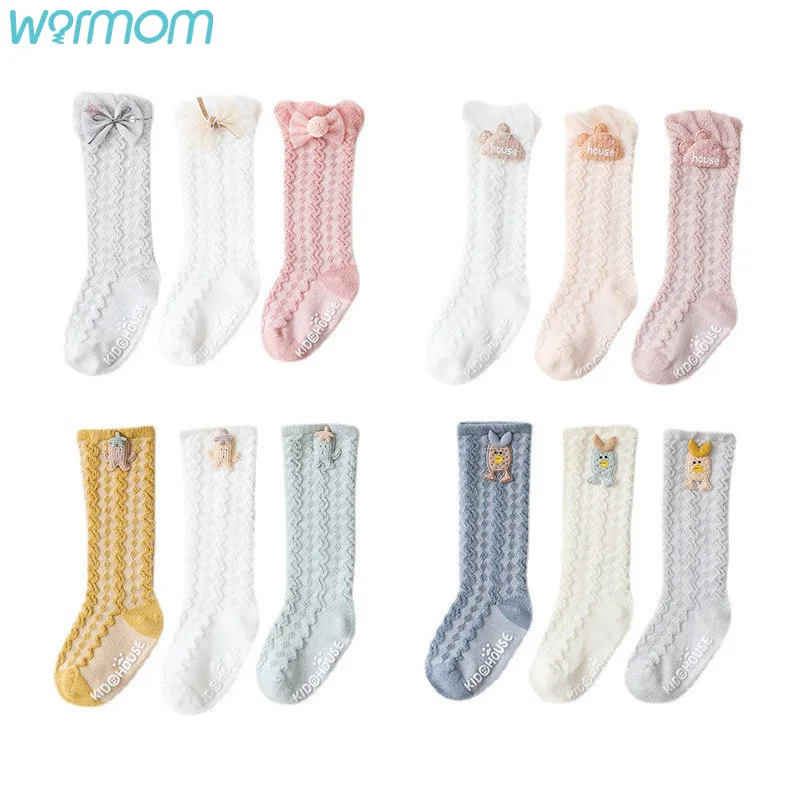 Warmom 3pairs/lot Cotton Spring Breathable Newborn Baby Girl Kids Sock Flower Bowknot Lace Anti Slip Summer Socks Gift Children
Warmom 3pairs/lot Cotton Spring Breathable Newborn Baby Girl Kids Sock Flower Bowknot Lace Anti Slip Summer Socks Gift Children
