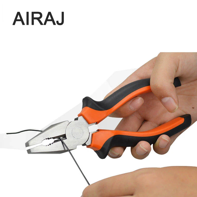 AIRAJ 6/8 Inch Multifunctional Curved Handle Wire Pliers Chrome Vanadium Steel High Hardness Wire Stripper Repair Hand Tools
AIRAJ 6/8 Inch Multifunctional Curved Handle Wire Pliers Chrome Vanadium Steel High Hardness Wire Stripper Repair Hand Tools
