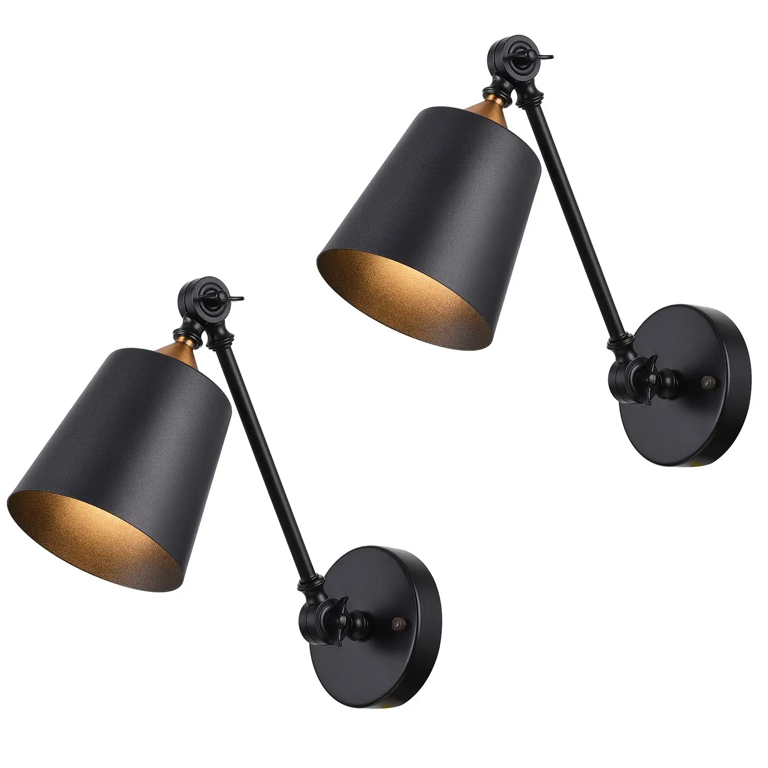 Retro Wall Lights E27 Adjustable Swing Arm Industrial Wall Light Fixtures Sconce for Loft Coffee Bar Set of 2
Retro Wall Lights E27 Adjustable Swing Arm Industrial Wall Light Fixtures Sconce for Loft Coffee Bar Set of 2