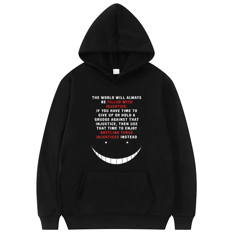 New Japan Anime Assassination Classroom Korosensei Graphics Print Hoodies Tops Men Women Funny Fashion Hoodies Mens Loose Hoody
New Japan Anime Assassination Classroom Korosensei Graphics Print Hoodies Tops Men Women Funny Fashion Hoodies Mens Loose Hoody