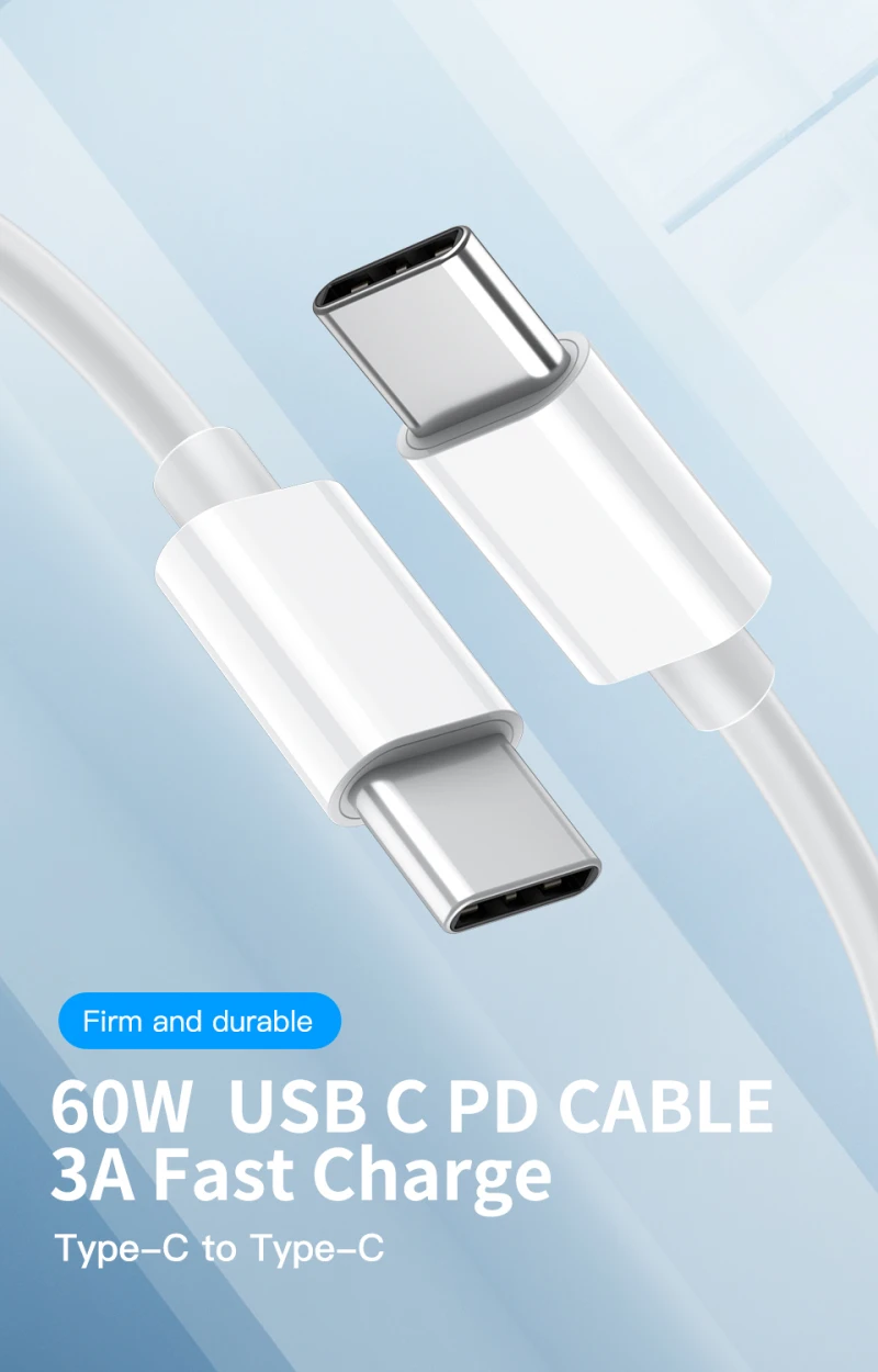 KUULAA 60W USB C Type C Cable USB C Fast Charging Mobile Phone Android Charger Type-C Data Cord For Huawei Macbook iPad
KUULAA 60W USB C Type C Cable USB C Fast Charging Mobile Phone Android Charger Type-C Data Cord For Huawei Macbook iPad