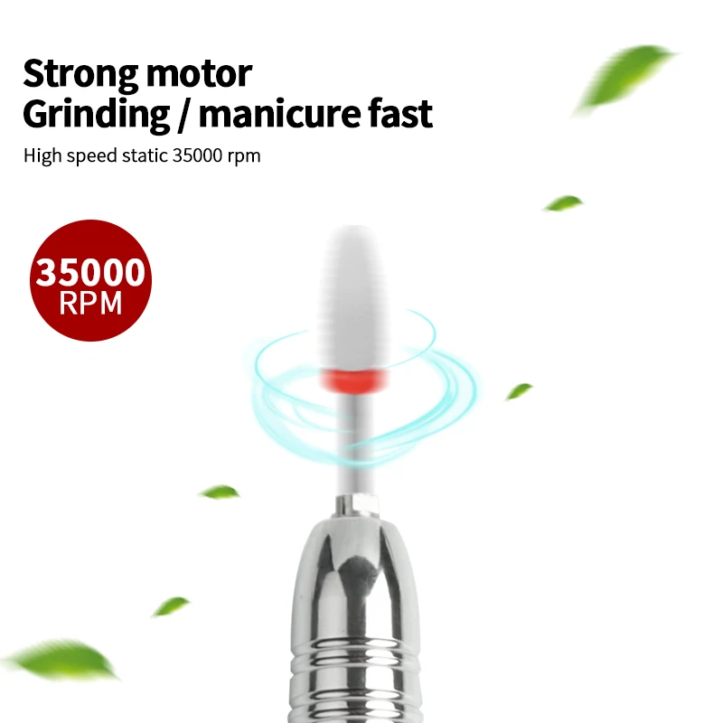 Electric Nail Drill Machine 35000 RPM File HD Display Metal Tools Manicure Bits Polisher | Красота и здоровье