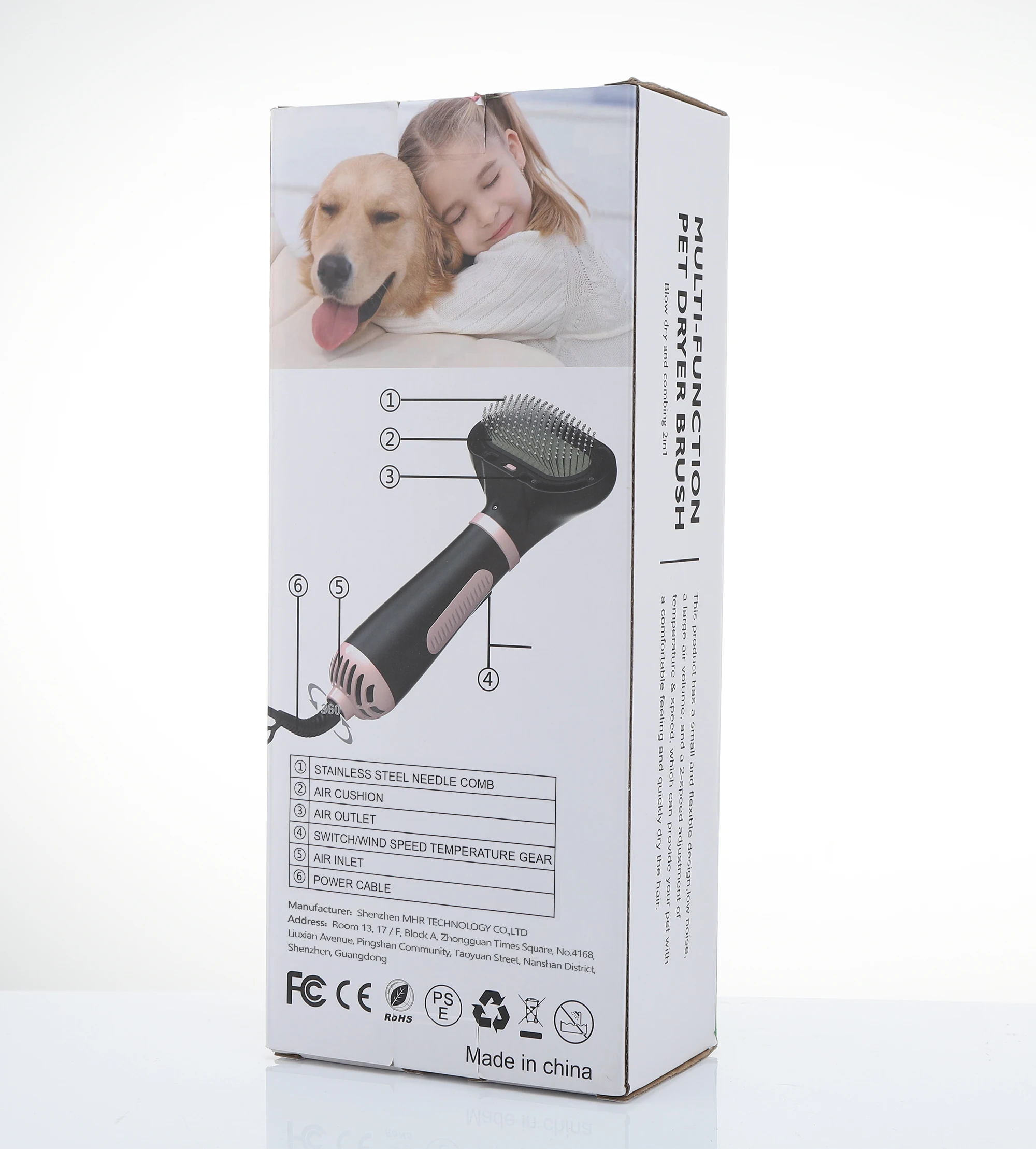 2 in 1 Pet Hot Air Comb Dog Hair Dryer Hair Straightener Adjustable Temperatures Pet Hair Brush for Small Pets Medium Dogs Cats
2 in 1 Pet Hot Air Comb Dog Hair Dryer Hair Straightener Adjustable Temperatures Pet Hair Brush for Small Pets Medium Dogs Cats