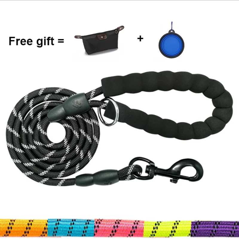 1.5M Long Pet Leash Reflective Strong Dog Leash Comfortable Padded Handle Heavy Training Durable Nylon Rope Leashes Free Gift
1.5M Long Pet Leash Reflective Strong Dog Leash Comfortable Padded Handle Heavy Training Durable Nylon Rope Leashes Free Gift