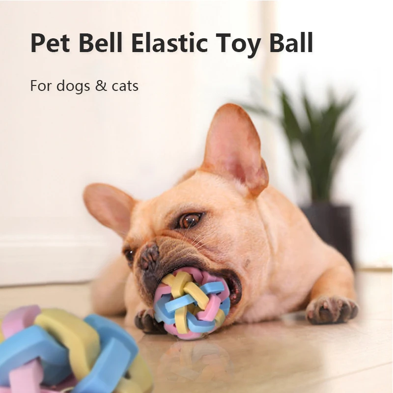 Interactive Pet Squeak Toys Colorful Elastic Pet Toy Bell Ball Cats Dogs Rubber Chew Toy Pet Teeth Training Molar Balls
Interactive Pet Squeak Toys Colorful Elastic Pet Toy Bell Ball Cats Dogs Rubber Chew Toy Pet Teeth Training Molar Balls