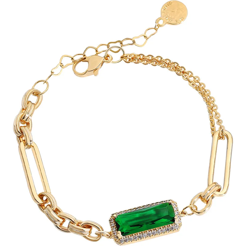Trendy Simplicity Emerald Creative Bracelet Chain Graceeverywhere Woman's Choice, The Perfect Bracelet
Trendy Simplicity Emerald Creative Bracelet Chain Graceeverywhere Woman's Choice, The Perfect Bracelet