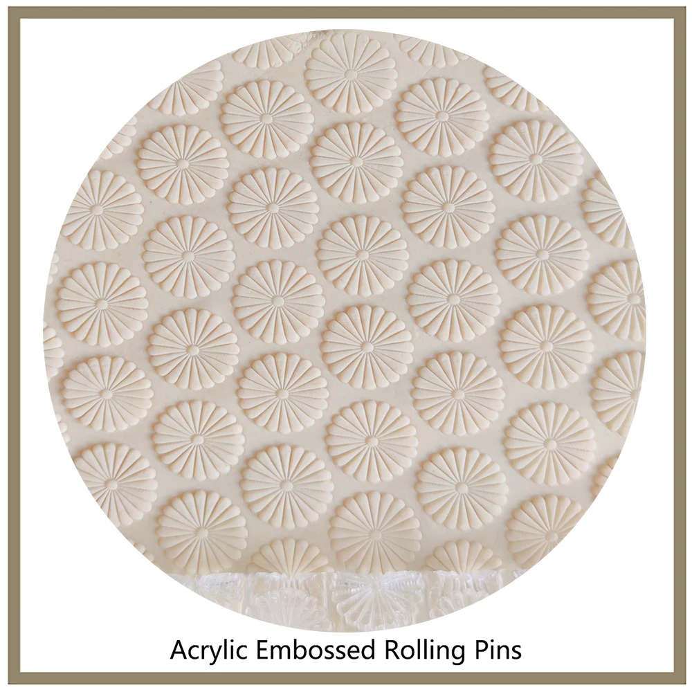 Non-Stick Designs For Fondant Sugar Craft Cake Decorating Tools Embossed Rolling Pin Pattern Baking
Non-Stick Designs For Fondant Sugar Craft Cake Decorating Tools Embossed Rolling Pin Pattern Baking